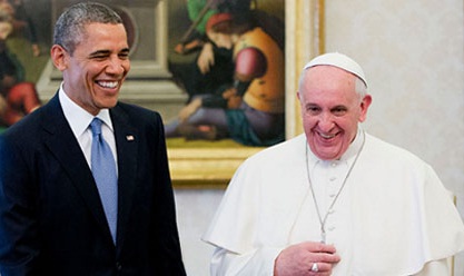 Obama au Vatican. L'encyclique 'Laudate 'Si du Pape François défend notre planète.