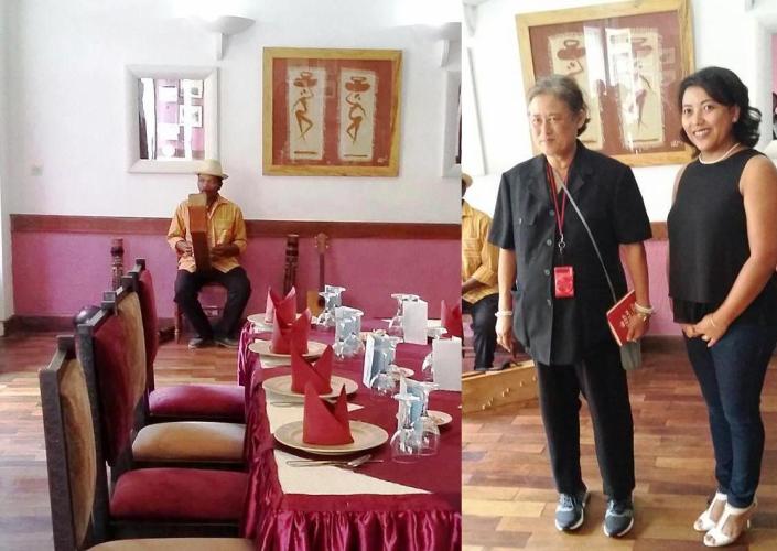 SAR Maha Chakri Sirindhorn et la propriétaire Rita Ravelojaona
