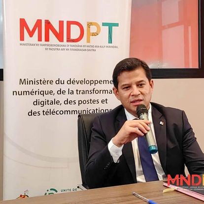 Tahina Razafindramalo, ministre du développement numérique, de la transformation digitale, des postes et des télécommunications (MDNTPT)